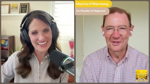 Maurice O'Shannassy speaking on The Brighter Side of Education Podcast